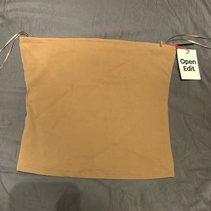 Open Edit tube top light brown tan colour